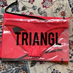 Triangl Red Swimsuit Bottom. Size Medium.